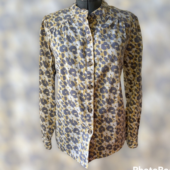 Cabi 5854 Providence Shirt Jacket, safari print - Picture 3 of 15